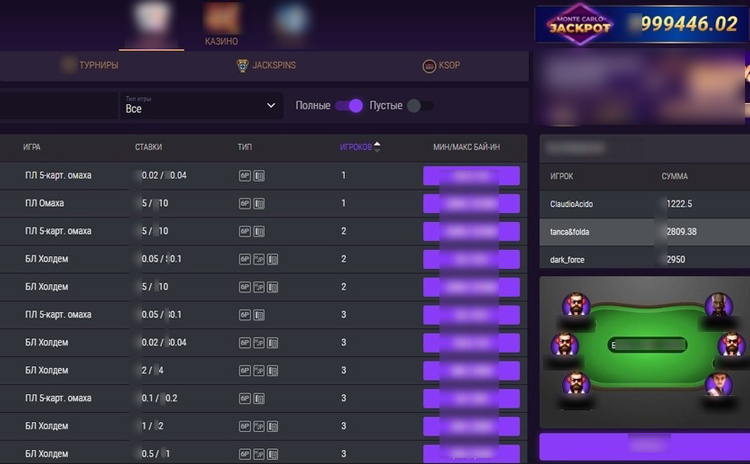 Доступные форматы на площадке