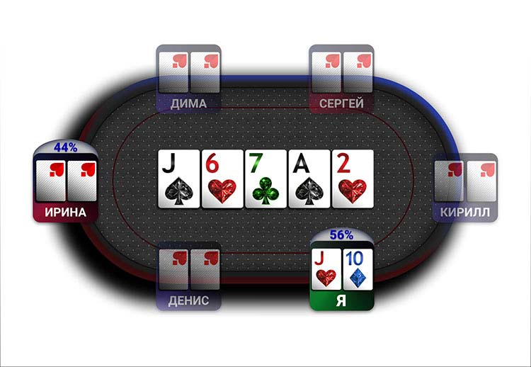 Ривер в раздаче