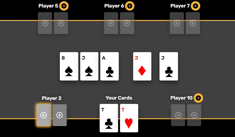 У игрока фулл-хаус на шоудауне