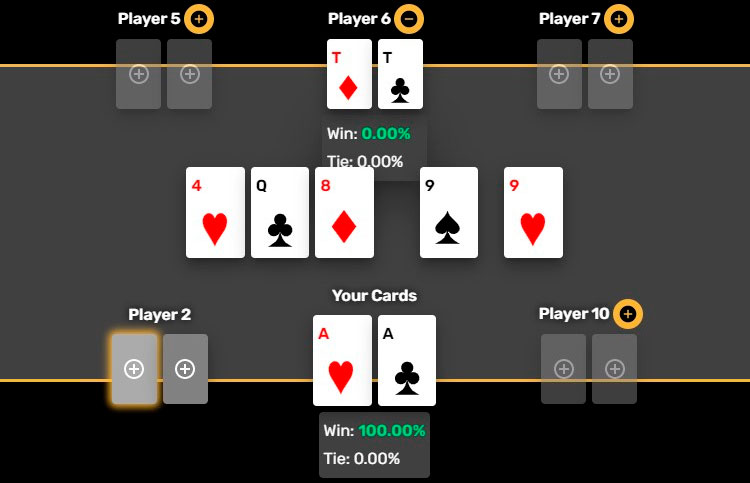 Победа с A-A и 9-9