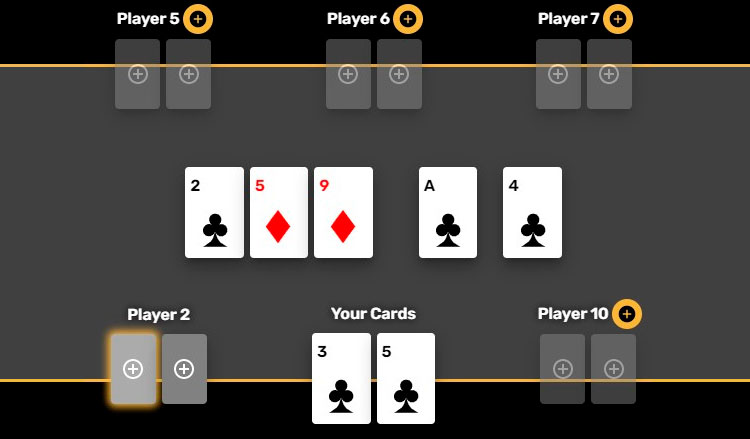 Стрит-флеш на шоудауне